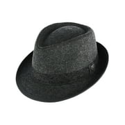 Ascentix  Wool Blend All Season Fedora Hat with Herringbone Band (Men)