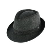 Ascentix Wool Blend All Season Fedora Hat with Herringbone Band (Men)
