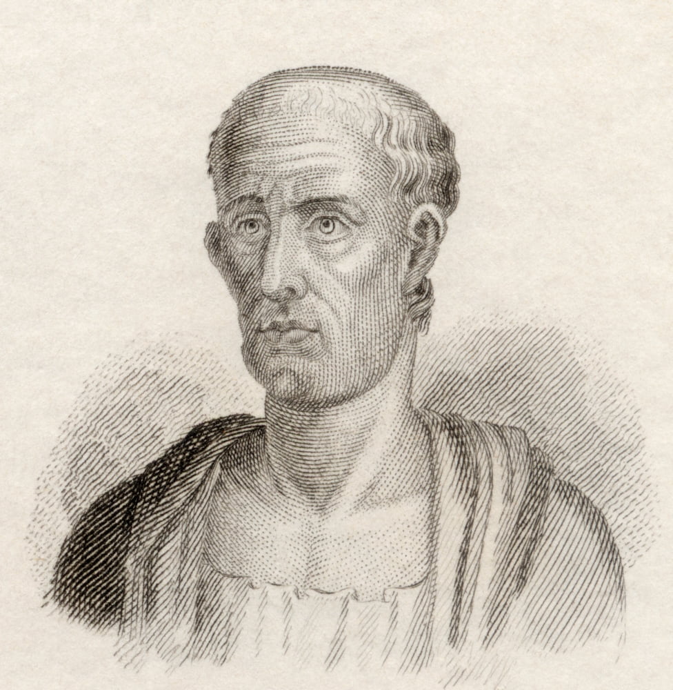 Asclepiades C 124129 To 40 Bc Greek Physician From Crabbs Historical Dictionary Published 1825 Canvas Art - Ken Welsh Design Pics (15 x 15)