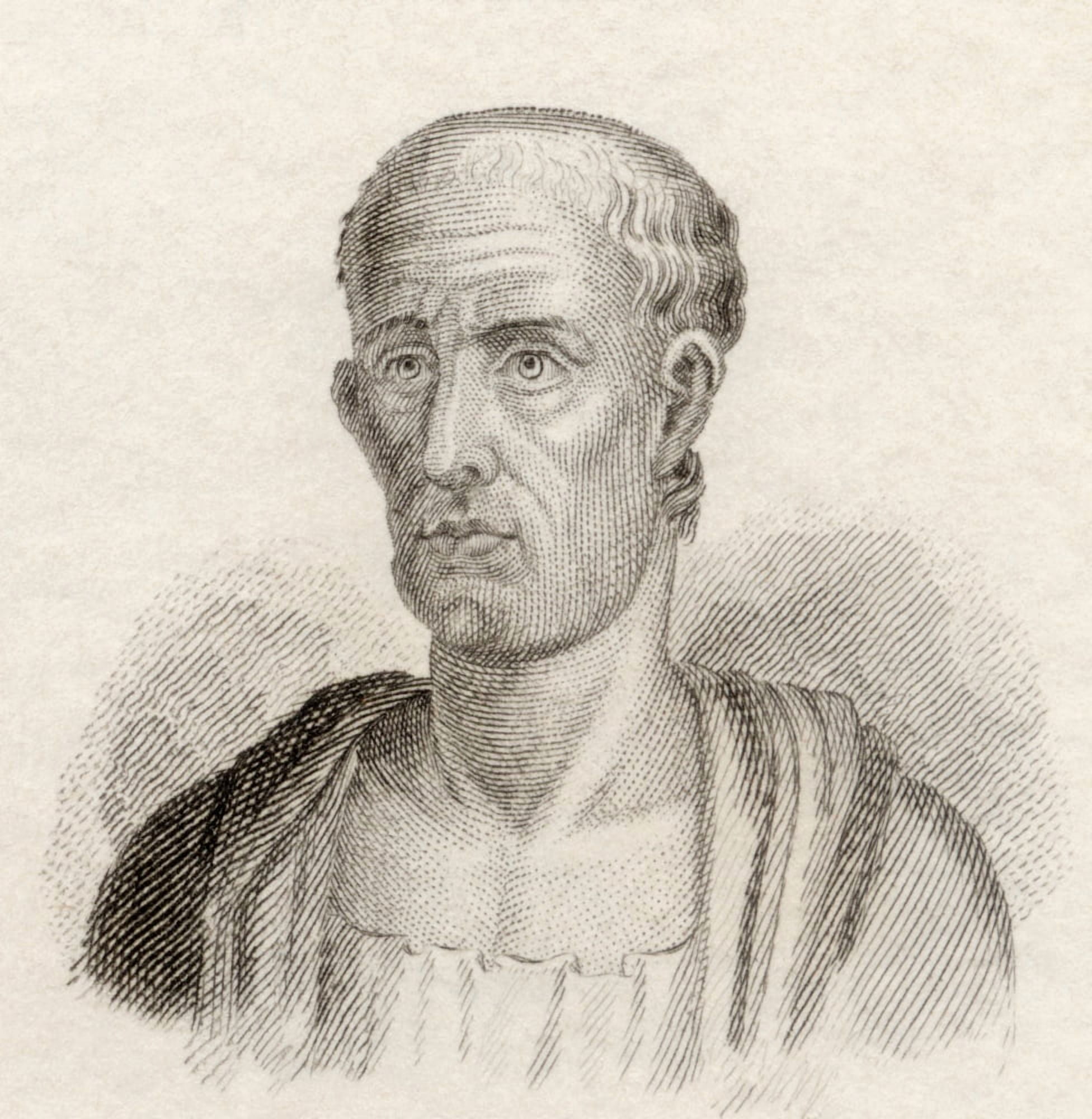 Asclepiades C 124129 To 40 Bc Greek Physician From Crabbs Historical Dictionary Published 1825 Canvas Art - Ken Welsh Design Pics (24 x 24)