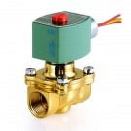 Asco 8210G002 120/60 110/50 Vac 1/2" Npt. 2-Way N.C. General Pur Purpose Brass Solenoid Valve For