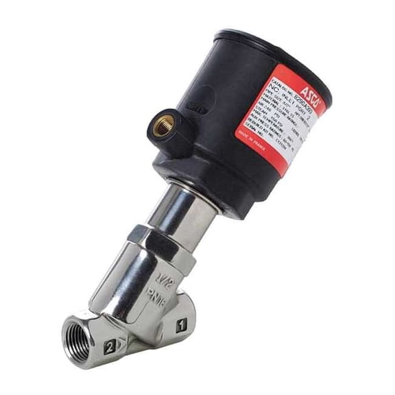 Asco Angle Body Valve,1/2",CV 5.7 8290A393