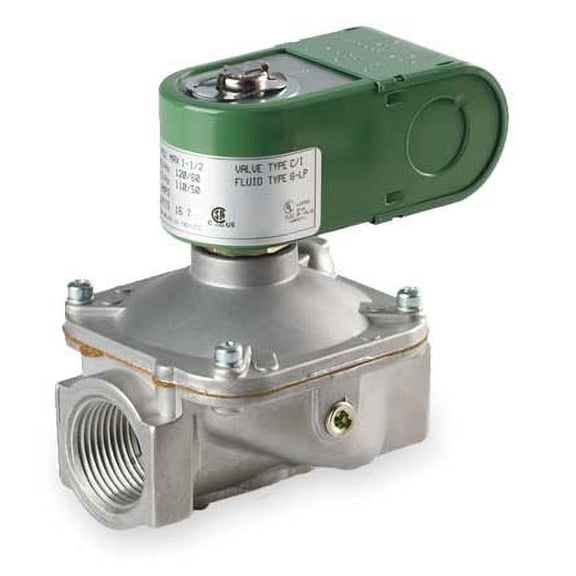 Asco K3A542U 120V 1/2" 2-Way N.C. Safety Shutoff Gas Solenoid V 350,000 Btu 6 Psi Max Replaces