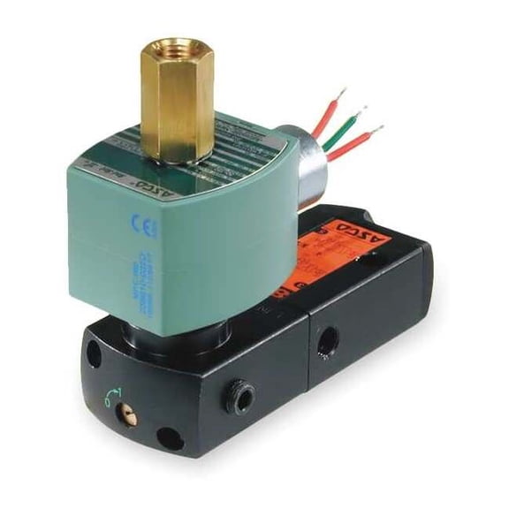 Asco Pilot Solenoid Valve,5/2,1/4 In,24VDC EF8551A017MS