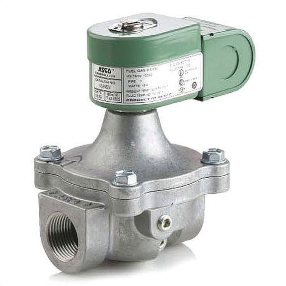 Asco RedHat K3A432V 3/8" Threaded 2-Way Normally Closed Low Pressure Fuel Gas Solenoid Valve (120/60V), replacement for K3A432U