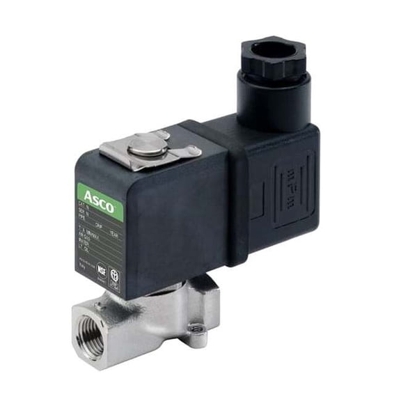 Asco Solenoid Valve,SS,NC,Air, Inert Gas SC8256B046V