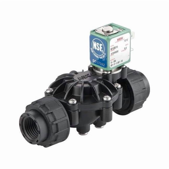 Solenoid Valve, 2-Way, 2-Position, Normally Closed, 1/2 in Pipe Size, 24V DC, Pilot Operated, EPDM