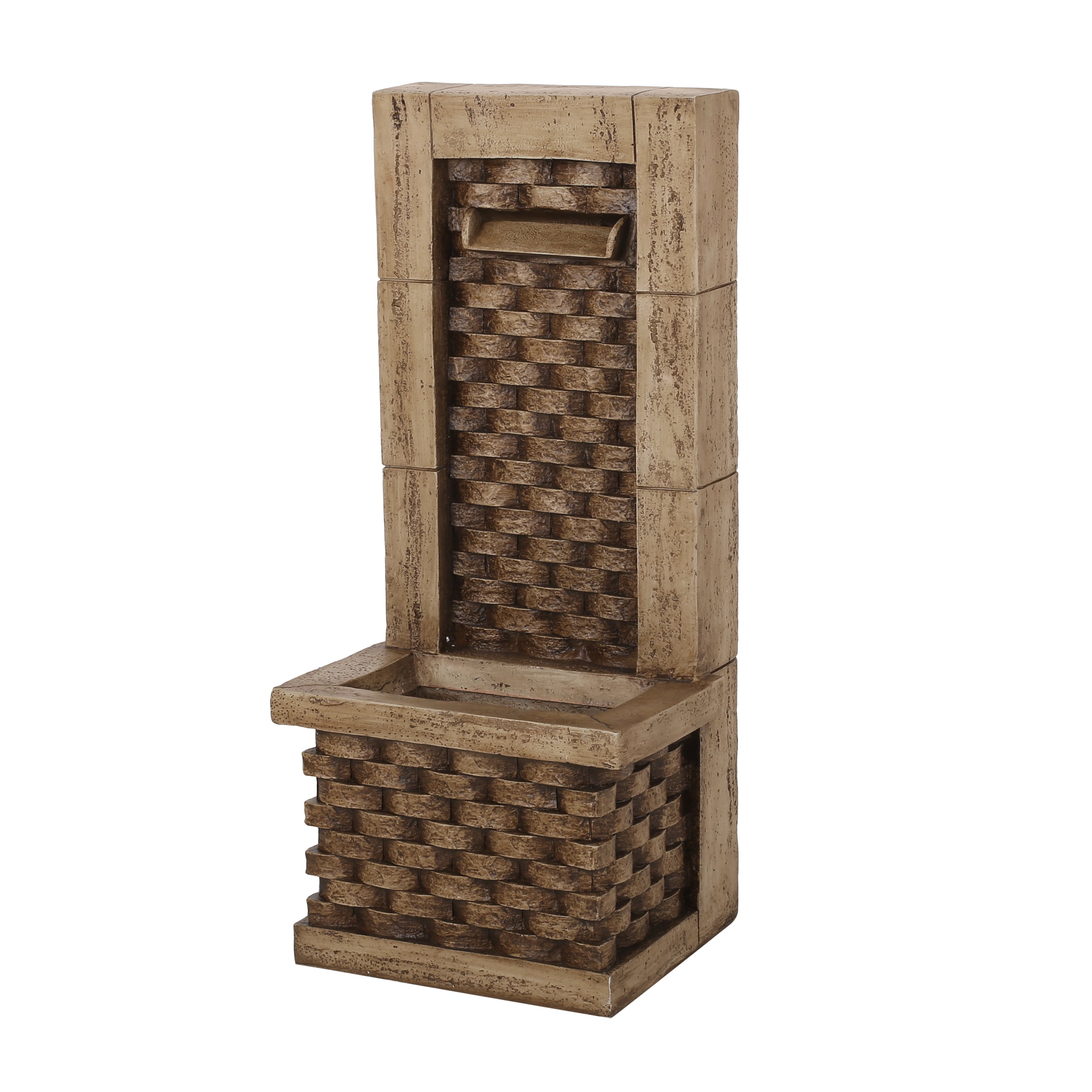 Ascot Outdoor Floor Fountain, Light Brown