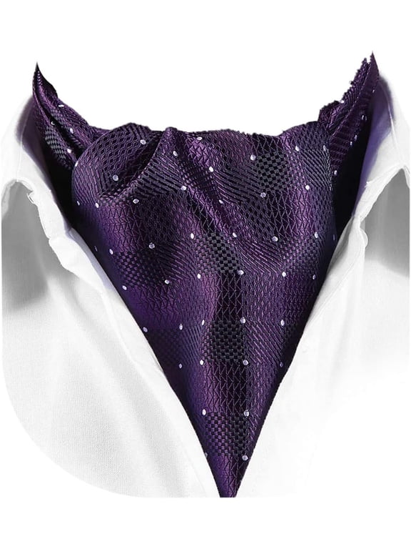 Ascot Tie Mens Cravat Ties Floral Paisley Polka Dot Jacquard Self Ascots Cravat Scarf Wedding Party