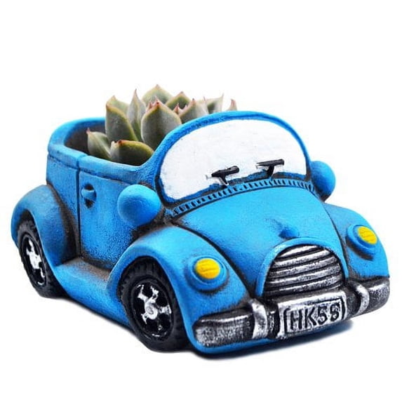 Ascrafter Green Bus Succulent Planter Small Succulent Pots Flower Plant Containers