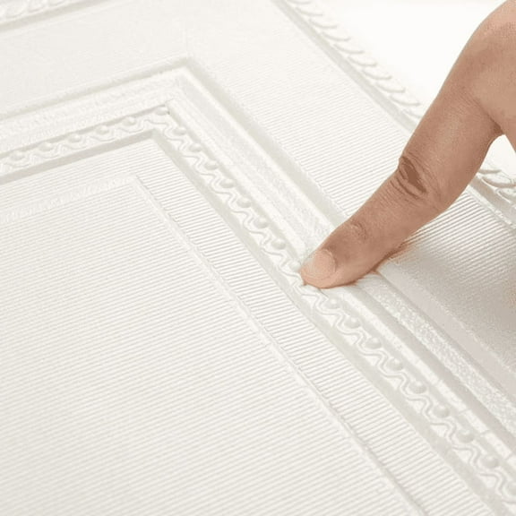 AsdQ Ceiling Tiles, 16 Pack, Covered 21 Sq.Ft, Glue-up Ceil Tile Foam, Ceiling Tiles Peel and Stick, Easy to Install for Ceil and Wall, Plain White (13.8 x 13.8 inch)