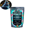 thumbnail image 1 of AsdQ Night Guide Pebbles Solar Colorful Luminous Garden Stones for Outdoor Landscaping, Solar Glow Rocks for Walkway, Fish Tank, Patio, Yard Decor (Multicolor, 400pcs), 1 of 9