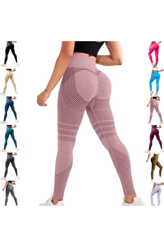 Resistance Band Anti Cellulite Leggings, 3D Leggings Cellulite Compression for Women Butt Lifting Yoga Pants (Pink, S)