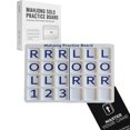 thumbnail image 1 of AsdQ Solo Mahjong Practice Board with 24 Slot Training Tool for Tile Arrangement and Strategy Lightweight Portable Mahjong Solitaire Aid for Beginners and Pros Fits Standard Tiles (Blue), 1 of 7