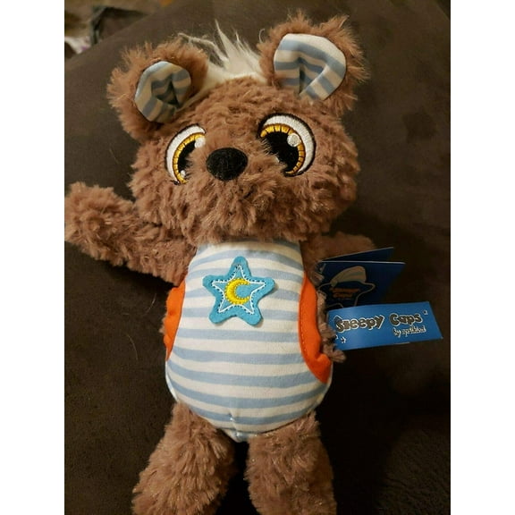 Asdf Sleepy Caps Dan Dee Stuffed Plush Toy Bear 9.5" New