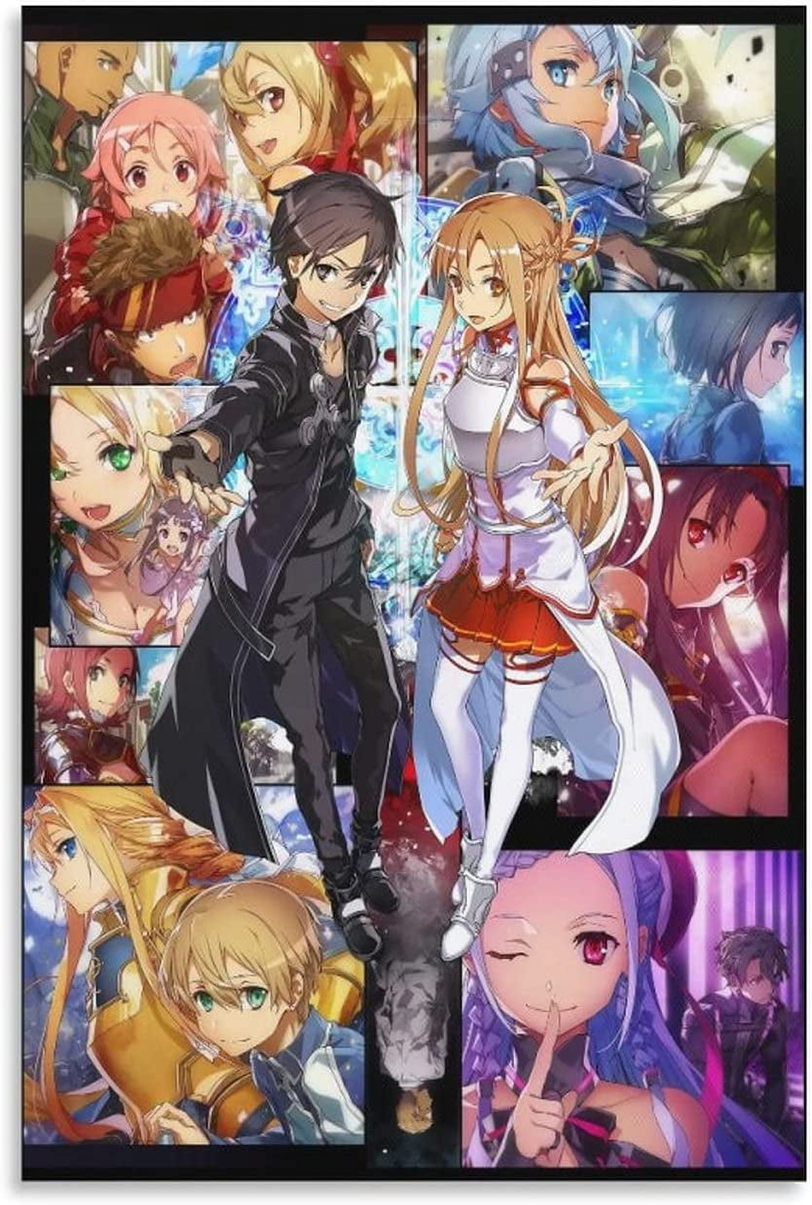 Asdg S Anime Sao Poster Decorative Painting Canvas Wall Art Living Room Posters Gifts Bedroom