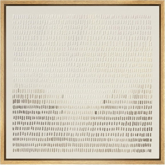 Asdg12s- Canvas Print Wall Art Minimalist Beige and Gray Linear Pattern Illustrations Modern Art Decorative Minimal Calm/Zen for Living Room, Bedroom, Office NATURAL