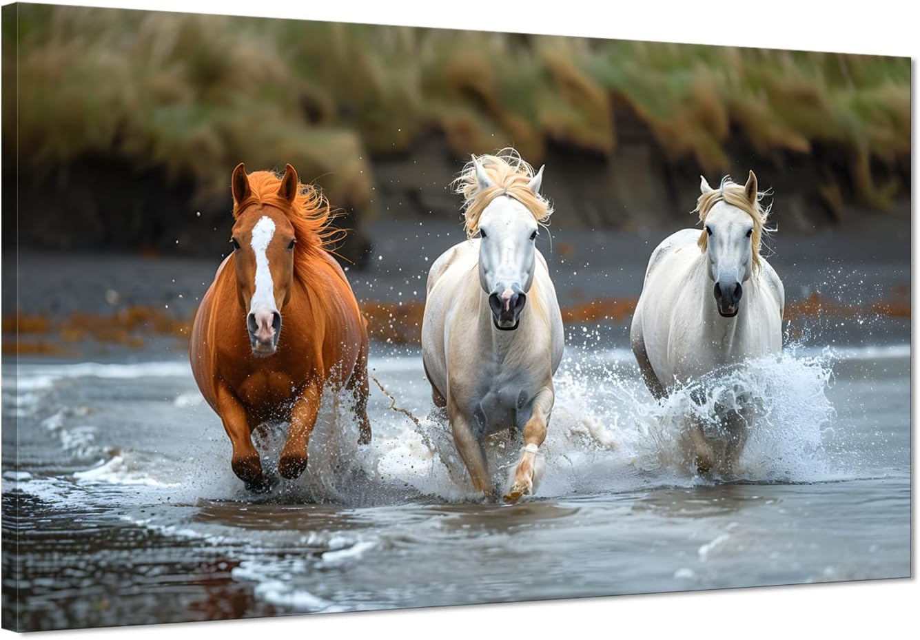 Asdg12s-Horse Wall Art for Living Room - Modern Animal Canvas Print ...