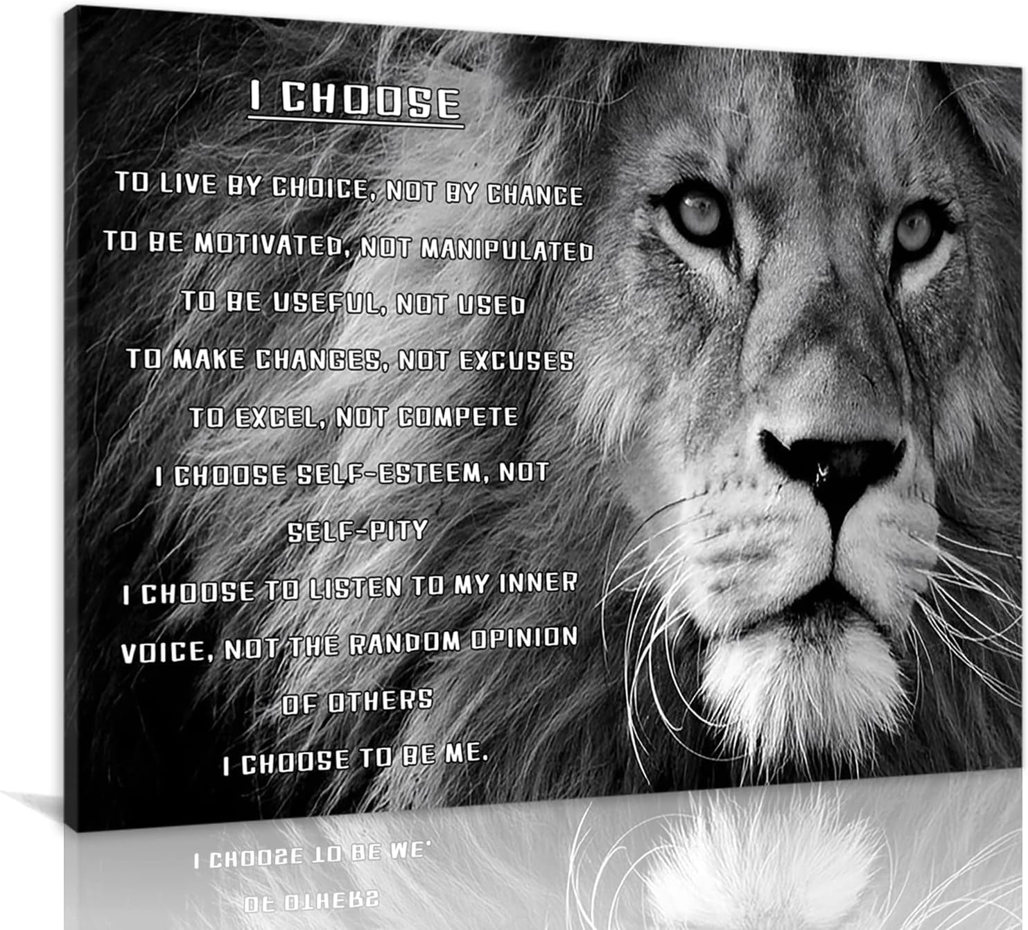 Asdg12s I Choose Lion Inspirational Quote Canvas Painting Modern Asdg12s i choose lion inspirational quote canvas painting modern