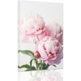 thumbnail image 1 of Asdg12s-Pink Peony Wall Art Peony Flower Pictures Wall Decor Elegant Blossom Floral Paintings Romantic Flower Canvas Prints Girls Bedroom Decor Frame (Peony - 2, 24" x 36"), 1 of 6