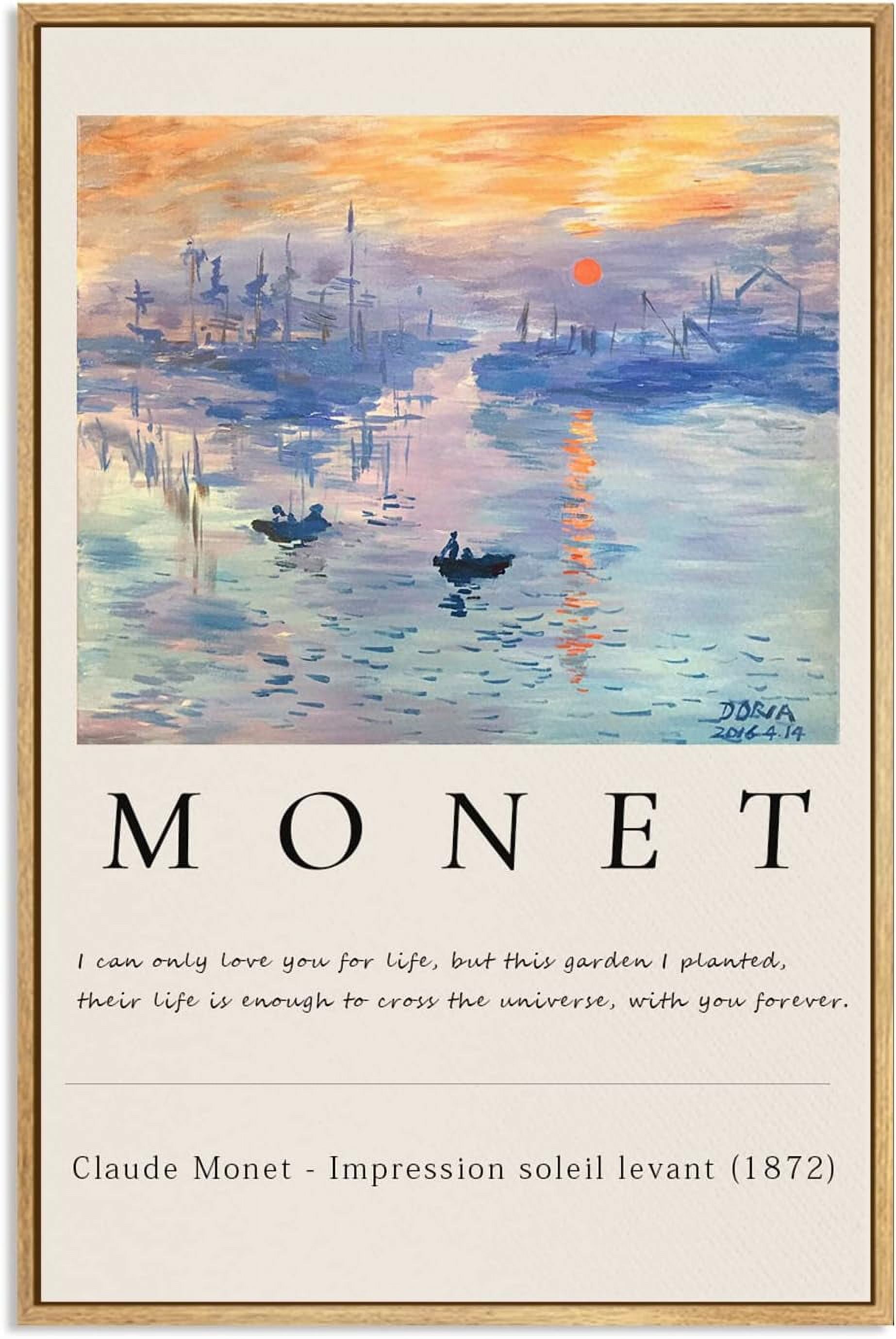 Asdg12s poster Monet-Wall-Art-Impression-Sunrise-by-Claude-Monet ...