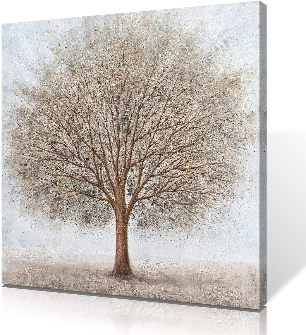 Asdg76s-Abstract Tree of Life Painting - Tree Canvas Wall Art for Home ...