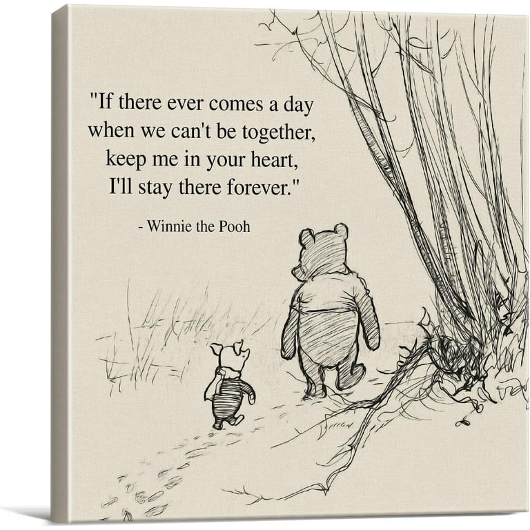 Asdg76s-Classic Winnie the Pooh Wall Art Decor How Do You Spell