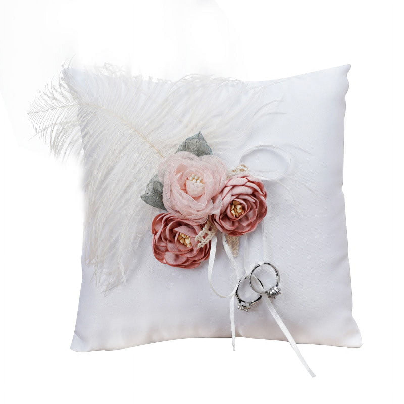 Satin ring shop bearer pillow