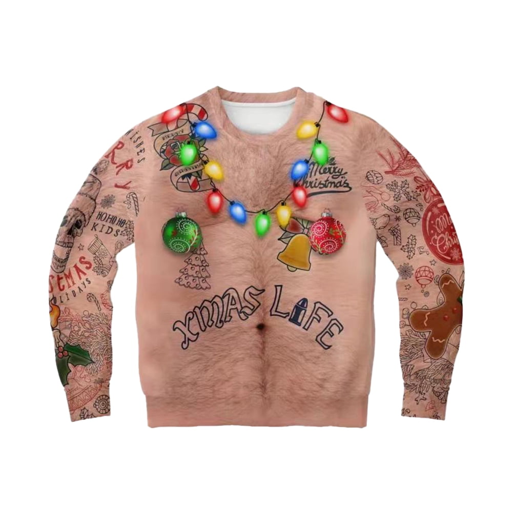 Asdomo Ugly Christmas Sweater,Family Sweatshirt Pullover Jumper Tops