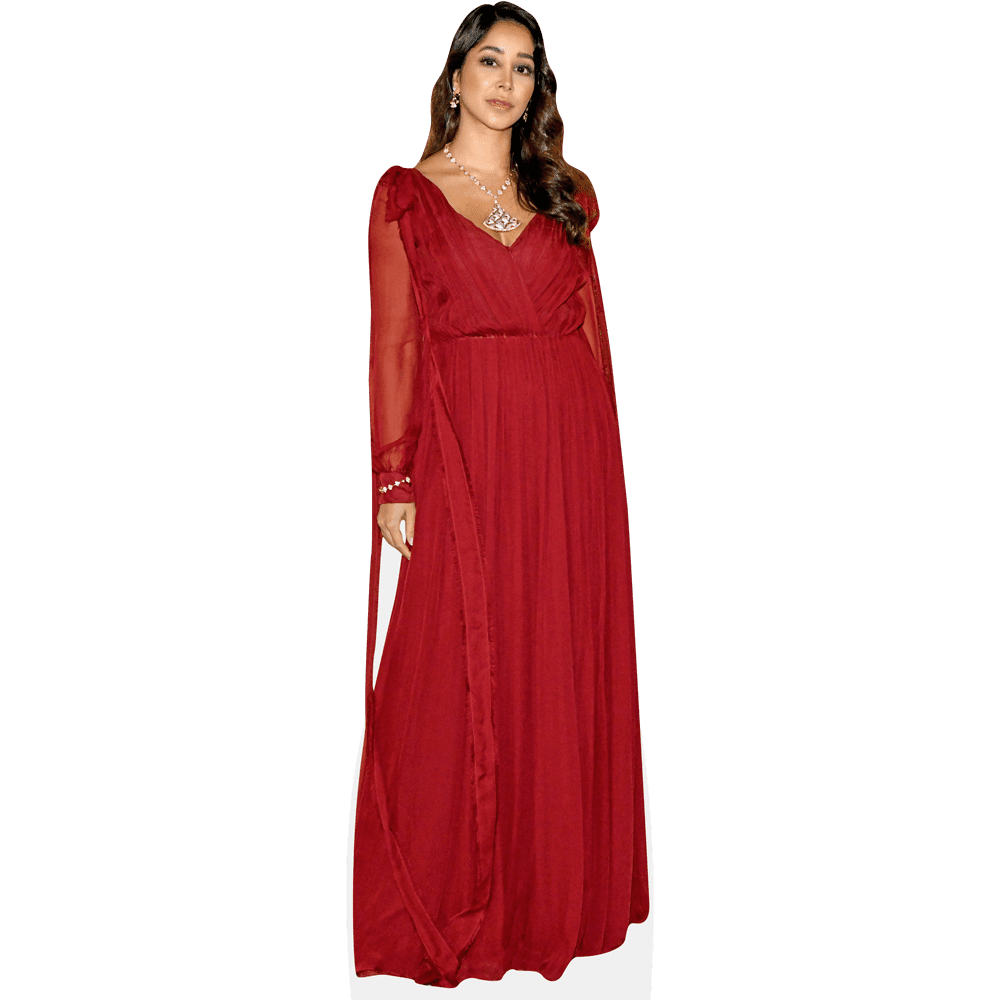 Décoration En Carton Flapper Girl Robe Rouge - Taille Réelle Et Mini - Standee