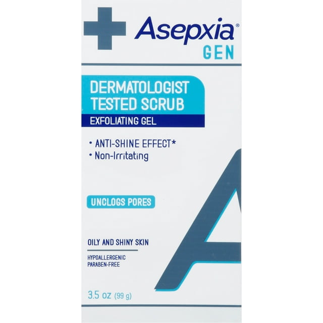 Asepxia Gen Scrub Exfoliating Gel 3.5oz Asepxia Gel exfoliante facial