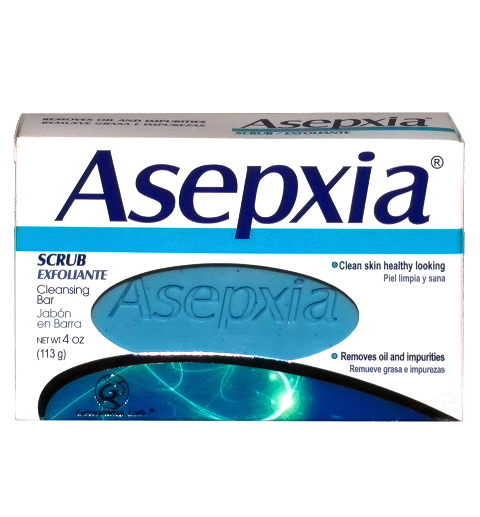 Asepxia Soap Scrub (blue) 3.52 oz - Jabon Exfoliante Azul (Pack of 4) - image 1 of 3