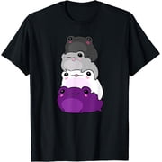 Asexual Flag Color Frog Subtle Queer Pride Lgbtq Aesthetic T-Shirt , Vintage T-Shirt