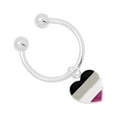 thumbnail image 1 of Asexual Heart Pride Key Chains, 1 of 3