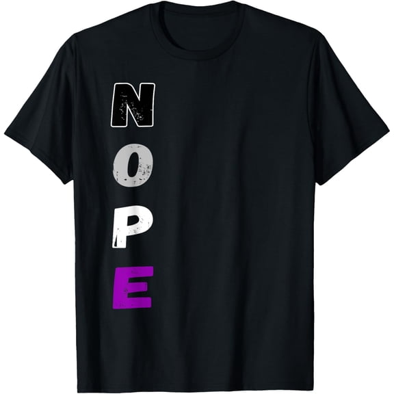 Asexual Nope Ace Pride Flag Asexuality LGBT Community T-Shirt