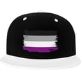 thumbnail image 1 of Asexual Pride Flag LGBT Gifts Trucker Hat Baseball Cap Women Men Dad Hat Adjustable Snapback Hat Cowboy Hat White, 1 of 8
