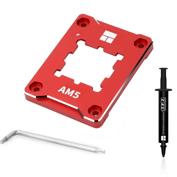 Asf-Red Am5 Cpu Holder, Corrective Anti-Bending Fixing Frame, Full-Fit Fixed Non