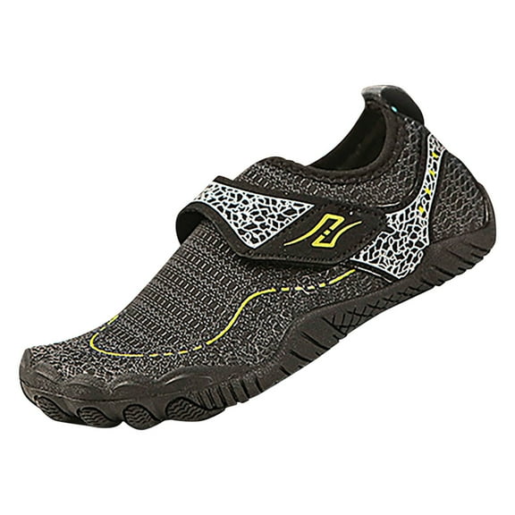 Asfgimuj Girl's Non Slip Running Shoes, Thin Round Toe Black, Size 25