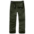 thumbnail image 1 of FEN AI Boys Pants Convertible Hiking Quick Dry Zip Off Pants Outdoor Climbing Casual Trouser Kids Youth Cargo Scout Pants 14-16 Years, 1 of 7