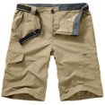 thumbnail image 1 of FEN AI Cargo Hiking Shorts for men Quick Dry Lightweight Waterproof for Golf Fishing Casual with 6 Pockets Khaki, 1 of 9