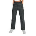 thumbnail image 1 of FEN AI Hiking Cargo Pants Women Elastic Waist Casual Pants Baggy Stretchy Y2K Streetwear with 8 Pockets, 1 of 9