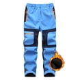 thumbnail image 1 of Asfixiado Kids Waterproof Hiking Snow Ski Pants Boys Outdoor Windproof Winter Fleece Lind Snowboard Pant Youth Insulated Trousers, 1 of 9