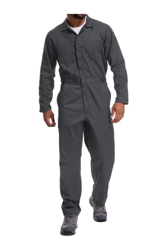 Mechanic Suit for Mens Long Sleeve Coveralls Zipper Front Work Jumpsuit for Mechanics, Industrial Overall Uniform