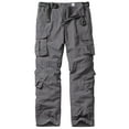 thumbnail image 1 of FEN AI Men Casual Quick Drying Pants for Hiking Fishing Trousers Multiple Pockets Outdoor Hunting Safari Pant Grey, 1 of 8