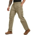 thumbnail image 1 of Asfixiado Cargo Pants for Men Fishing Hiking Trousers Outdoor Lightweight Work Construction Pants Khaki (No Belt), 1 of 6