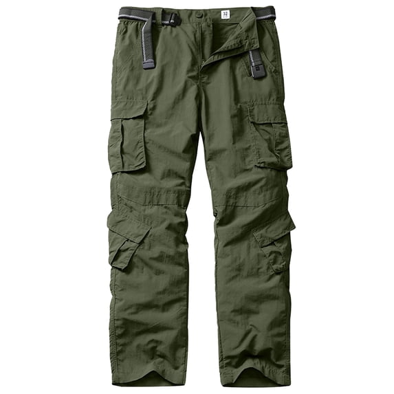 FEN AI Mens Hiking Quick Dry Pants Lightweight Waterproof Fishing Pant with Multi Pockets Outdoor Travel Climbing Trousers