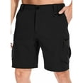 thumbnail image 1 of FEN AI Mens Hiking Cargo Shorts Quick Dry Stretch Outdoor Black Work Short, Lightweight Golf Fishing Wear with Multi Pockets, 1 of 10