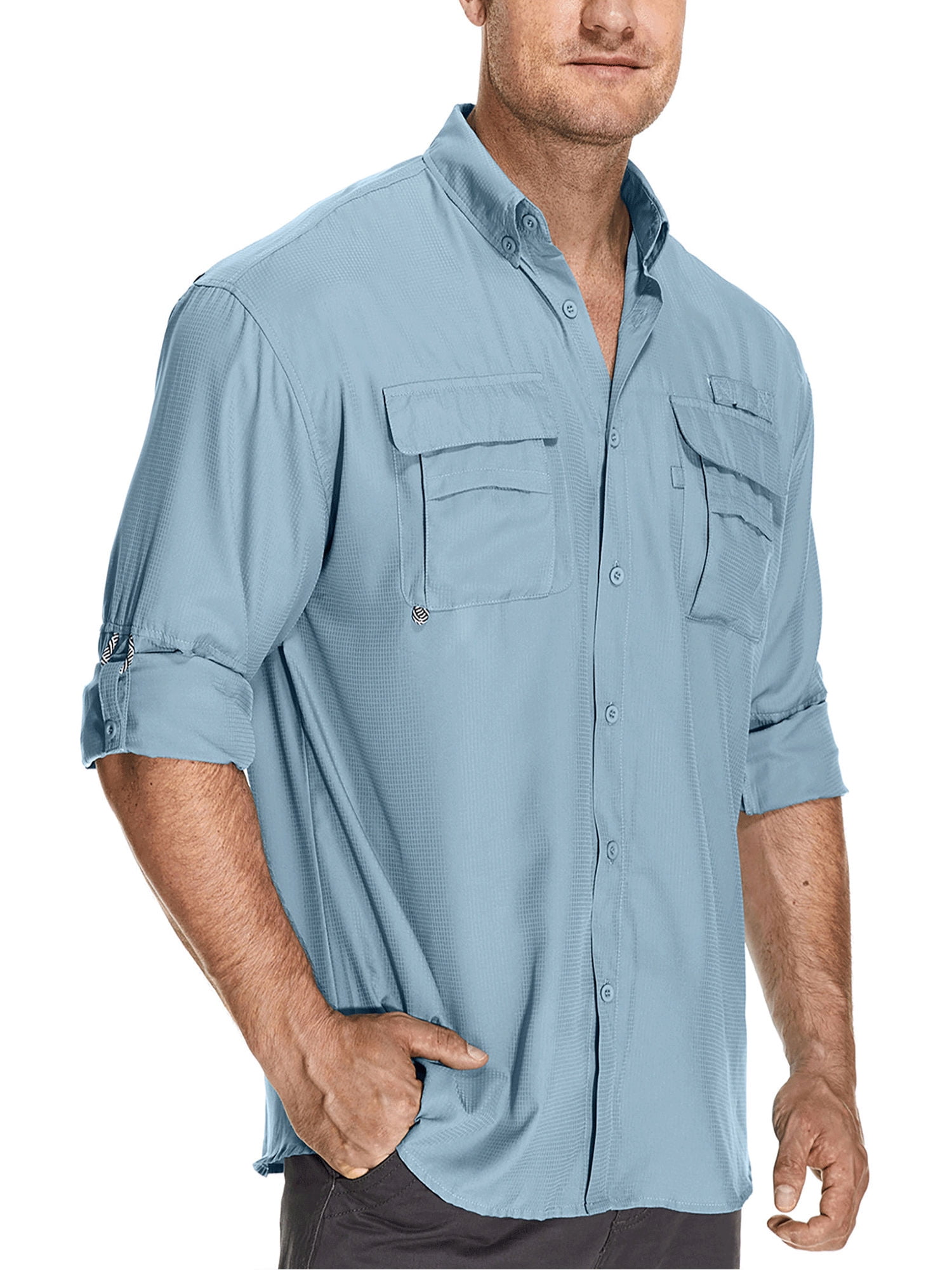 Men's Fishing Shirts Casual Cargo Hiking Shirt Long main image 0
