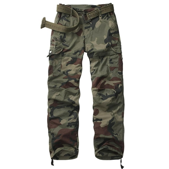 FEN AI Women's Cargo Pants Casual Work Travel Pants with 7 Cargo Pockets Trousers for Outdoor Hiking Fishing