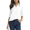 thumbnail image 1 of FEN AI Women's Long Sleeve Sun Protection Shirts Quick Dry Button Down Travel Fishing Hiking Shirt Outdoor Tops, 1 of 10